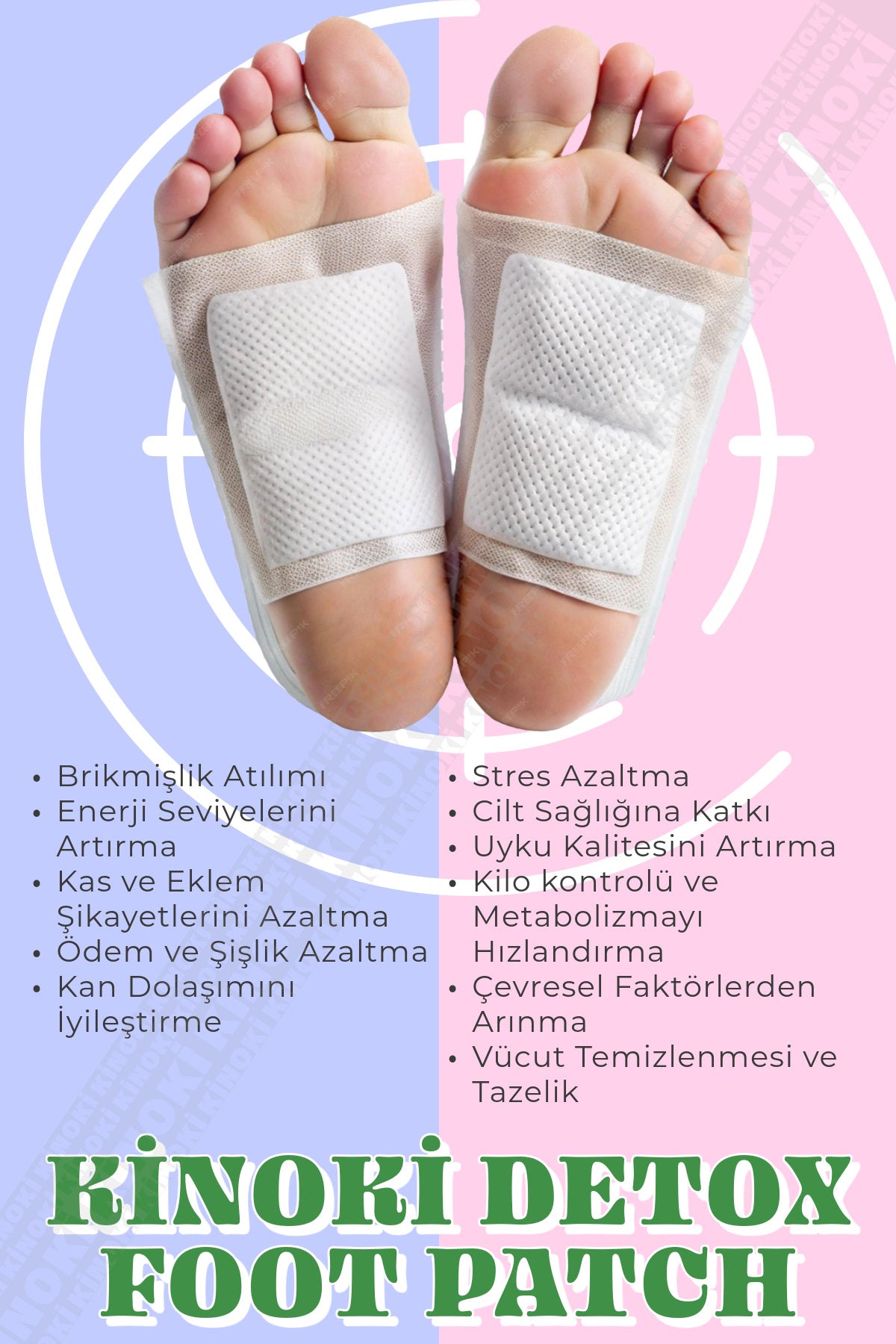 PureFoot Detox™ Bitkisel Ayak Detoks Bandı (10 Adet)