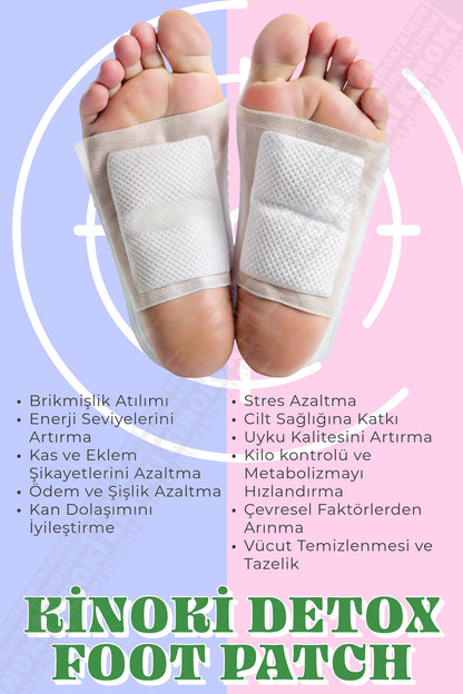 PureFoot Detox™ Bitkisel Ayak Detoks Bandı (10 Adet)
