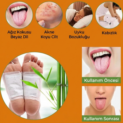 PureFoot Detox™ Bitkisel Ayak Detoks Bandı (10 Adet)